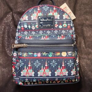 Loungefly Disney Parks Ugly Christmas Sweater backpack